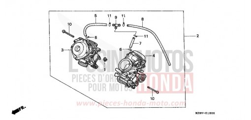 CARBURATEUR (A DEUX ETAGES) (ENS.) VT600CV de 1997